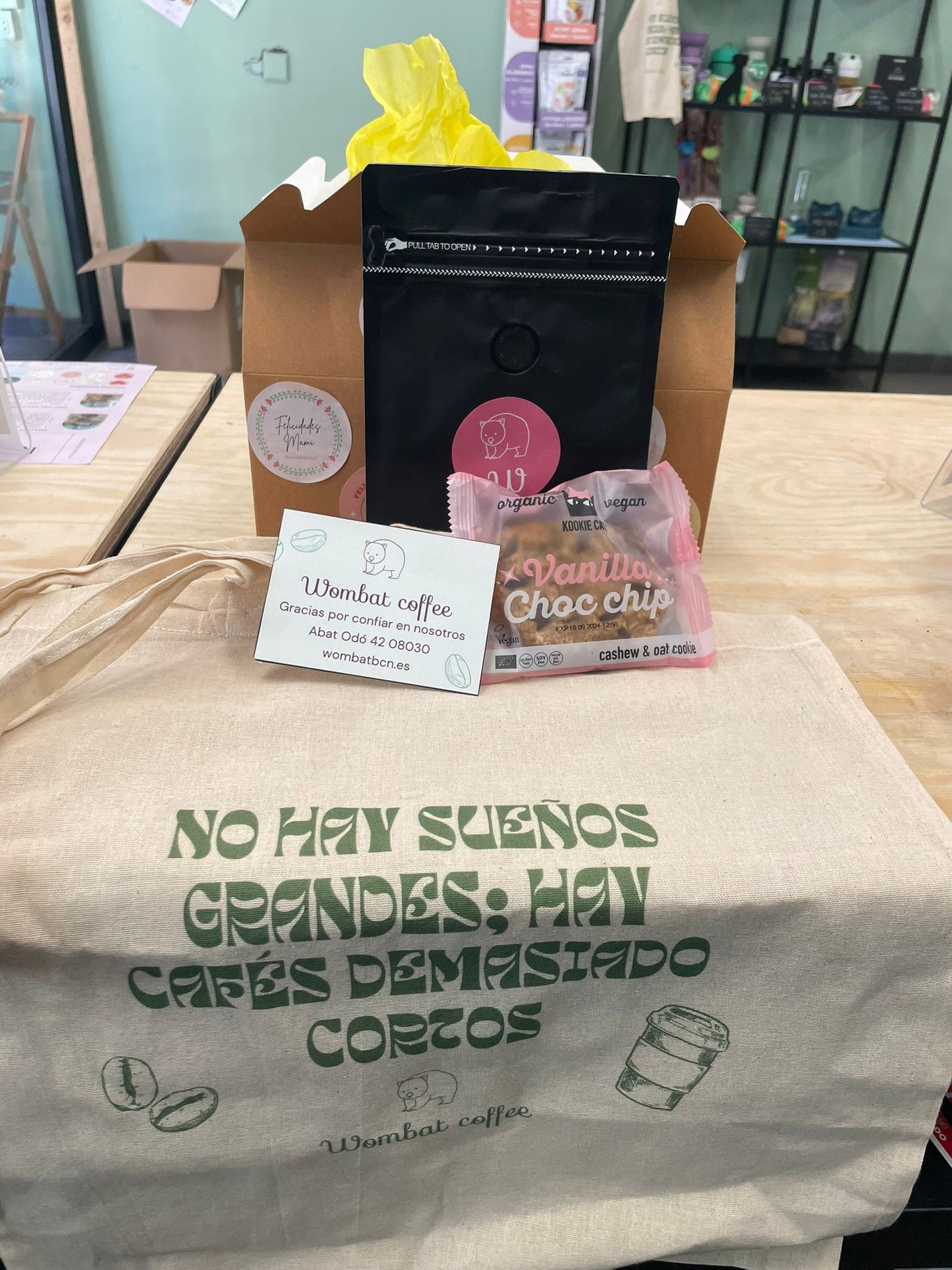 Pack Regalo Café en grano o molido + Bolsa Tote Bag