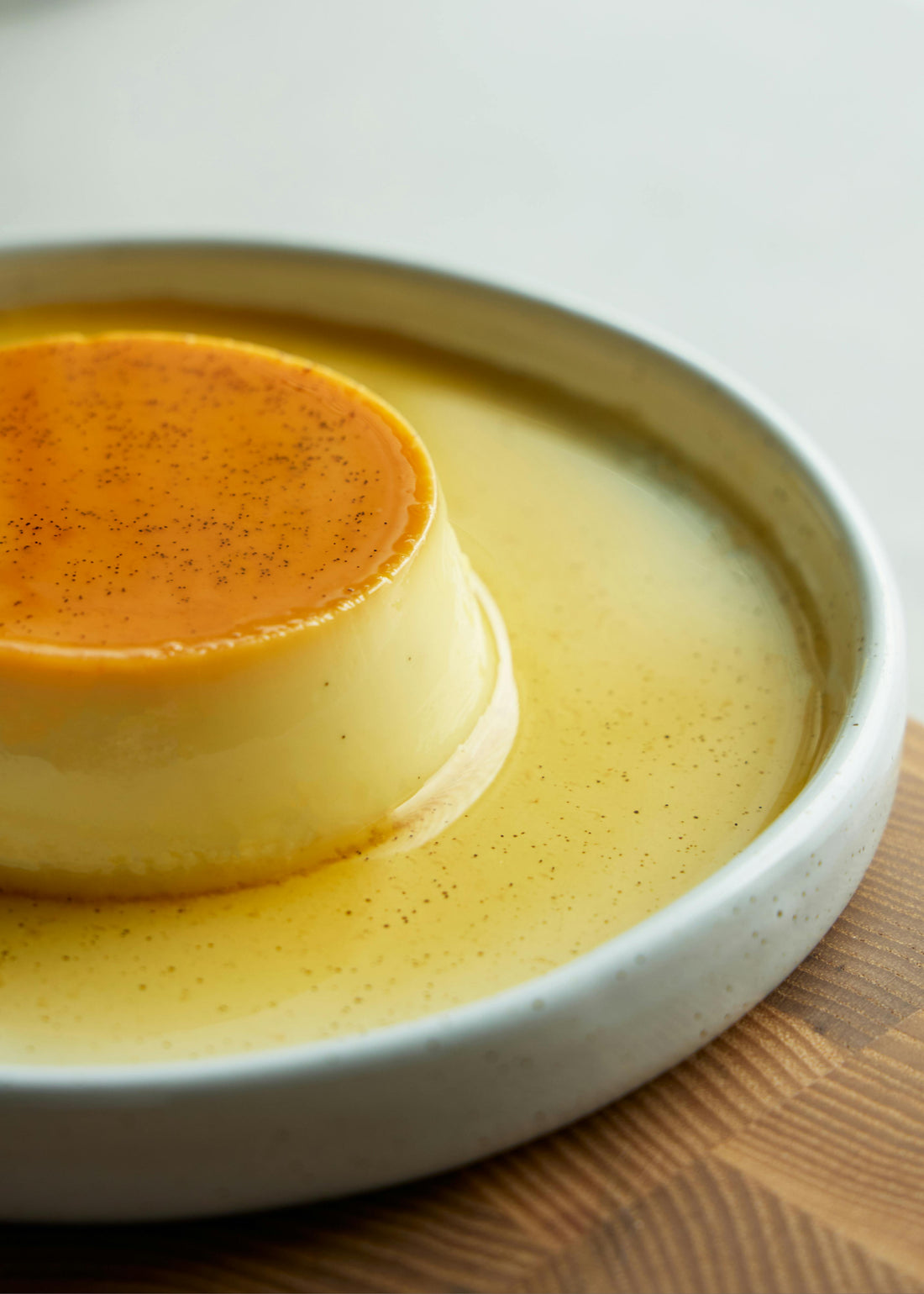 Flan de café sin horno - Receta