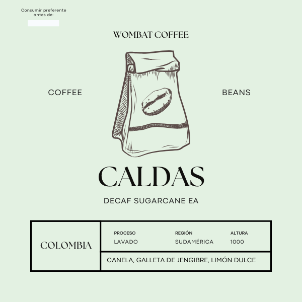 Pack regalo CALDAS Café descafeinado de especialidad en grano o molido + Vaso Térmico