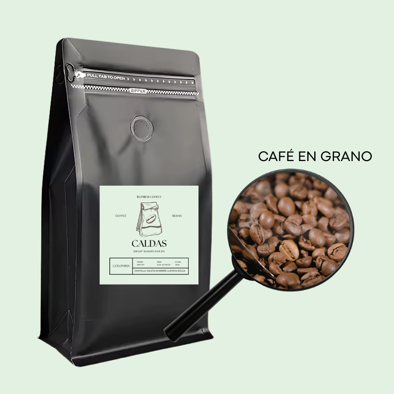 CALDAS Colombia - Café Descafeinado 100% Arábica - Molido o en grano
