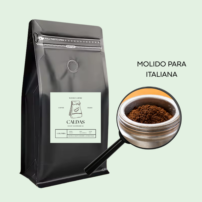 CALDAS Colombia - Café Descafeinado 100% Arábica - Molido o en grano