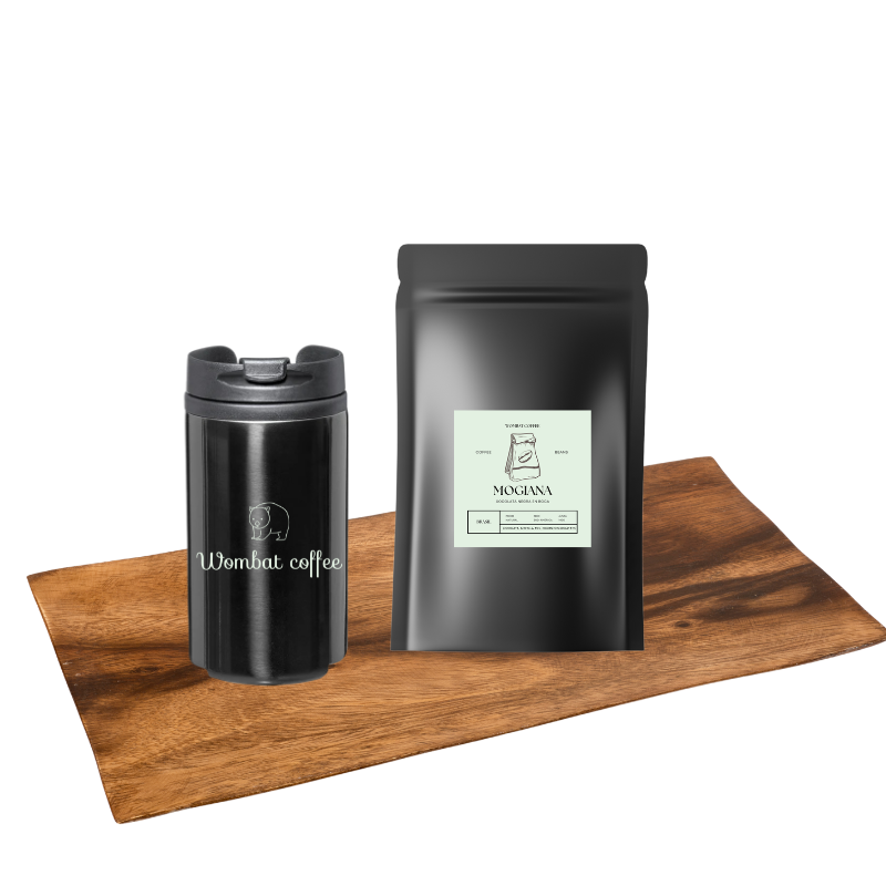 Pack regalo MOGIANA Café descafeinado de especialidad + Vaso Térmico