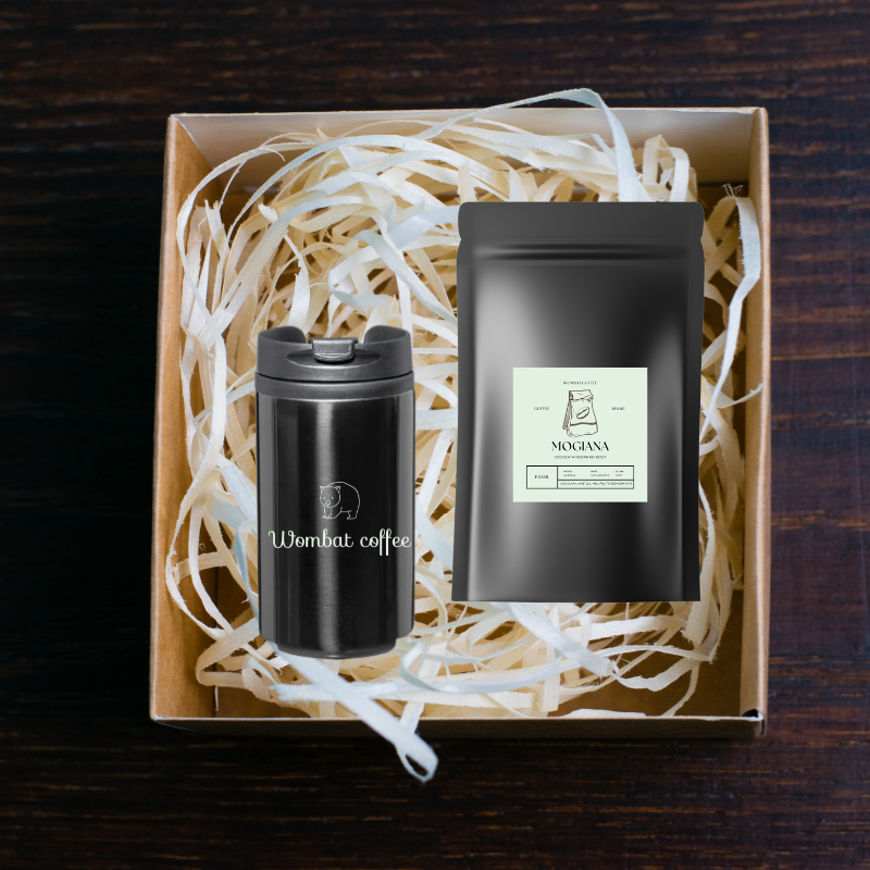 Pack regalo MOGIANA Café descafeinado de especialidad + Vaso Térmico