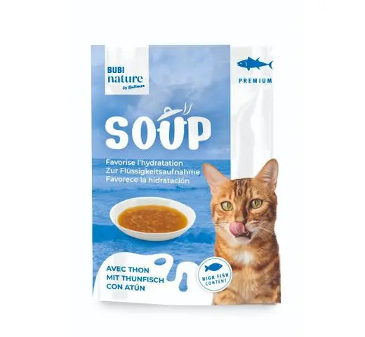 Sopa de atún para la hidratación de tu gato