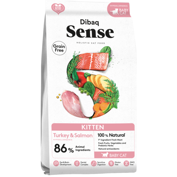 Dibaq Sense Cat Junior Food - Grain Free Hypoallergenic - Upon request (+3 days shipping)