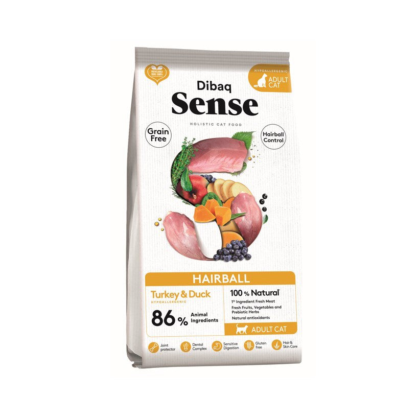 Pienso Dibaq Sense Cat Bolas de Pelo - Grain Free Hipoalergénico - Bajo pedido (+3 días en envío)