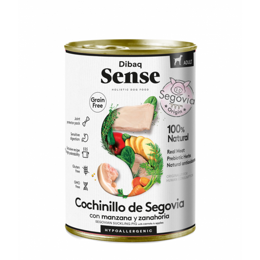 Can of natural dog food - Suckling pig from Segovia 380g