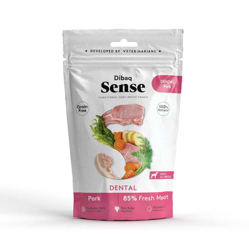 Dibaq Sense Dental - Snack semihúmedo funcional para eliminar el sarro
