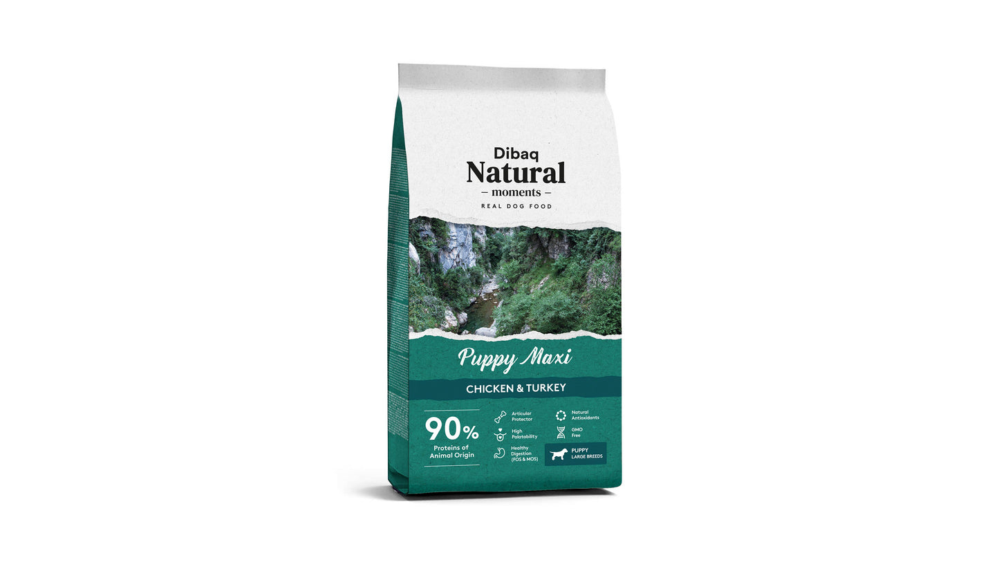 Dog food for puppies and nursing mothers - Turkey and Chicken - 15 kg LARGE SIZE